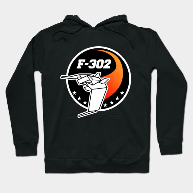 F-302 Interceptor Mission Patch Hoodie by Meta Cortex